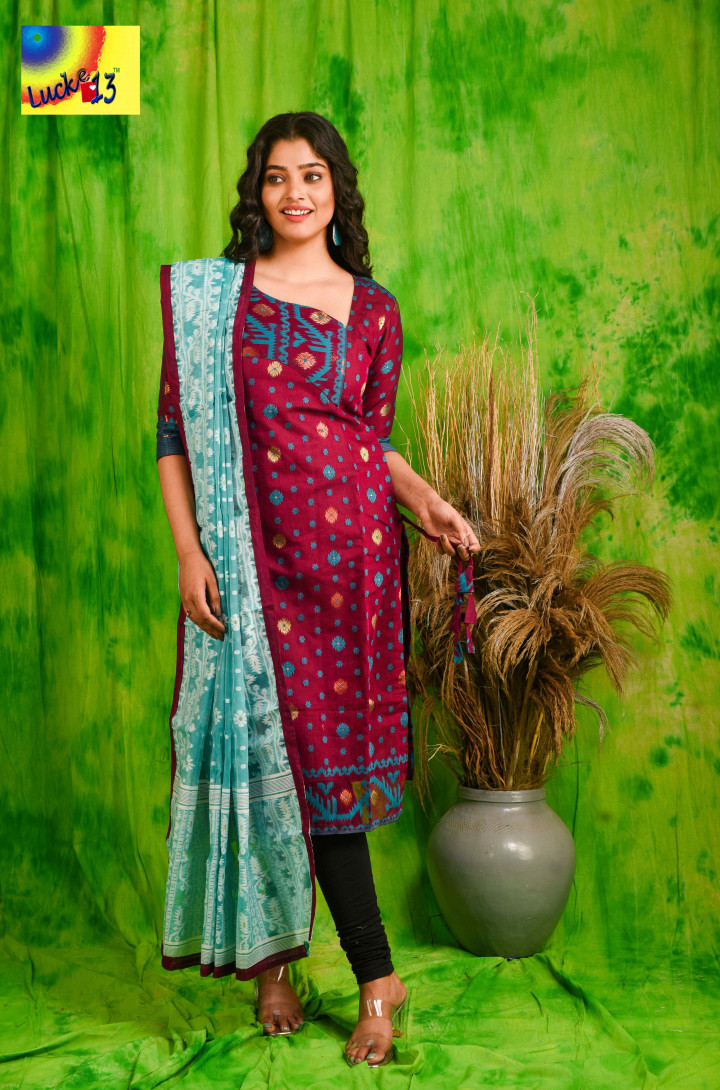 Jamdani Dupatta & Kurti Set | JKD 19