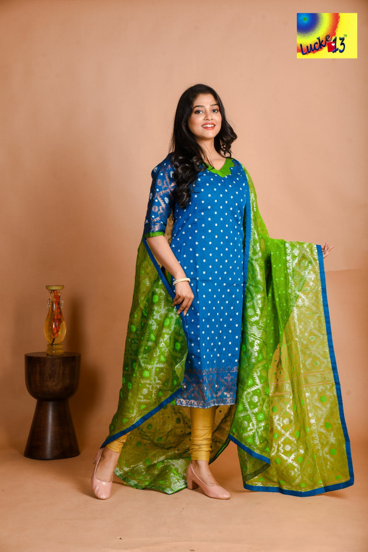 Jamdani Dupatta & Kurti Set | JKD 27