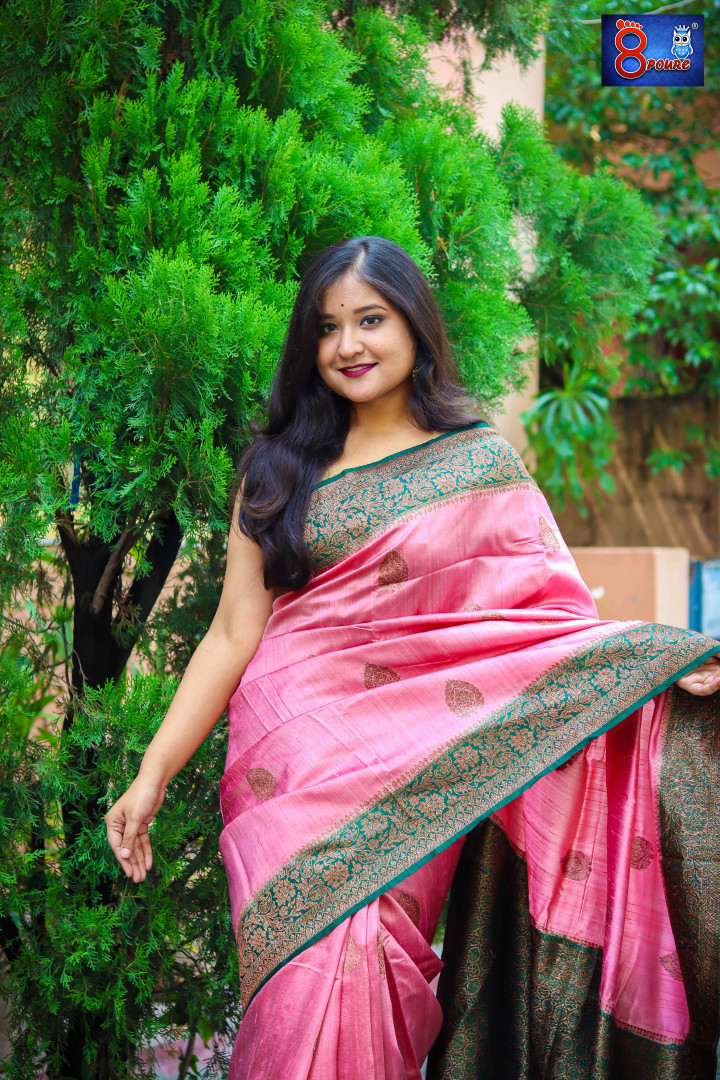 HAND WOVEN PURE DOPIAN BANARAS SILK SAREE   | SAP 02