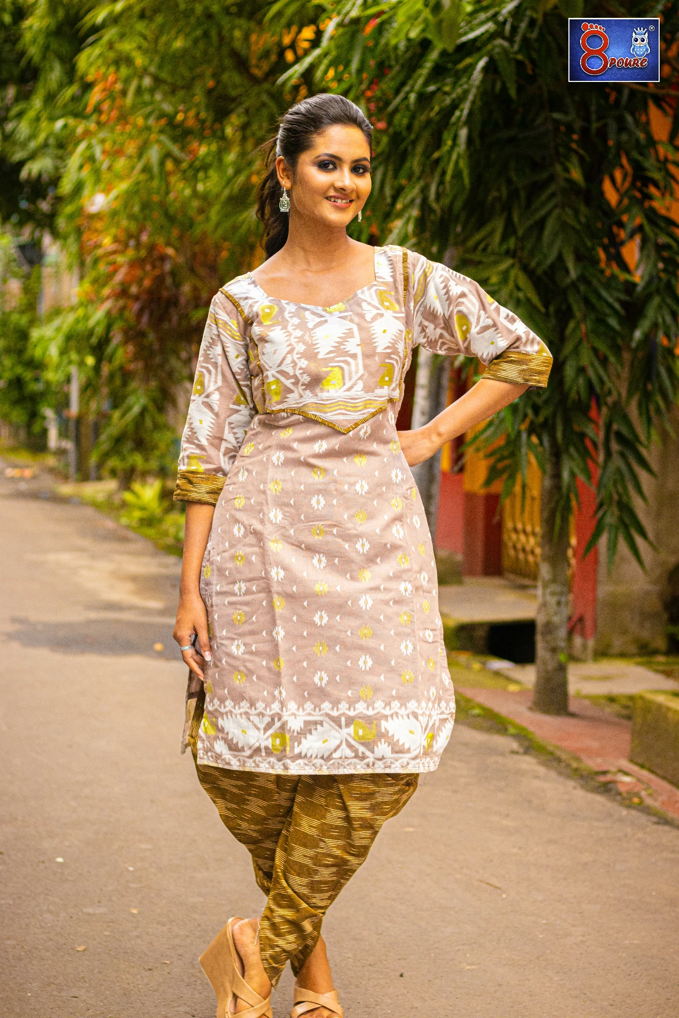 Jamdani Kurti With Dhoti Pant | JKP 01