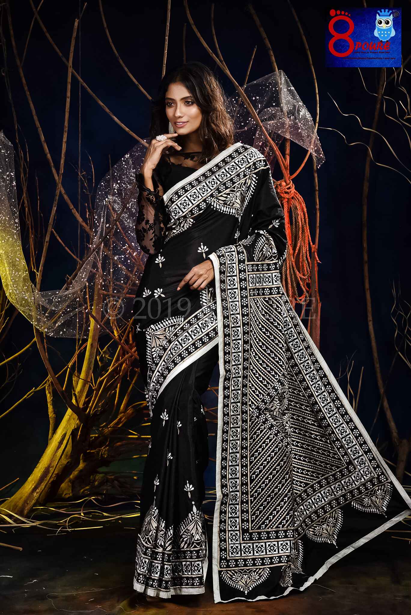 Pure Bangalore Silk Designer Saree