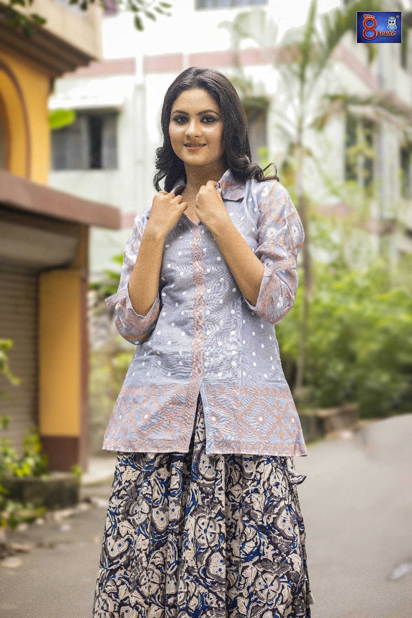 Jamdani Shirt | JS 03 | Grey 