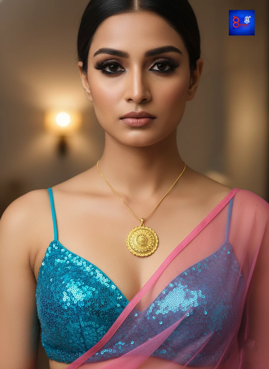 1.5 Gram Gold Polished Traditional Jewellery Set