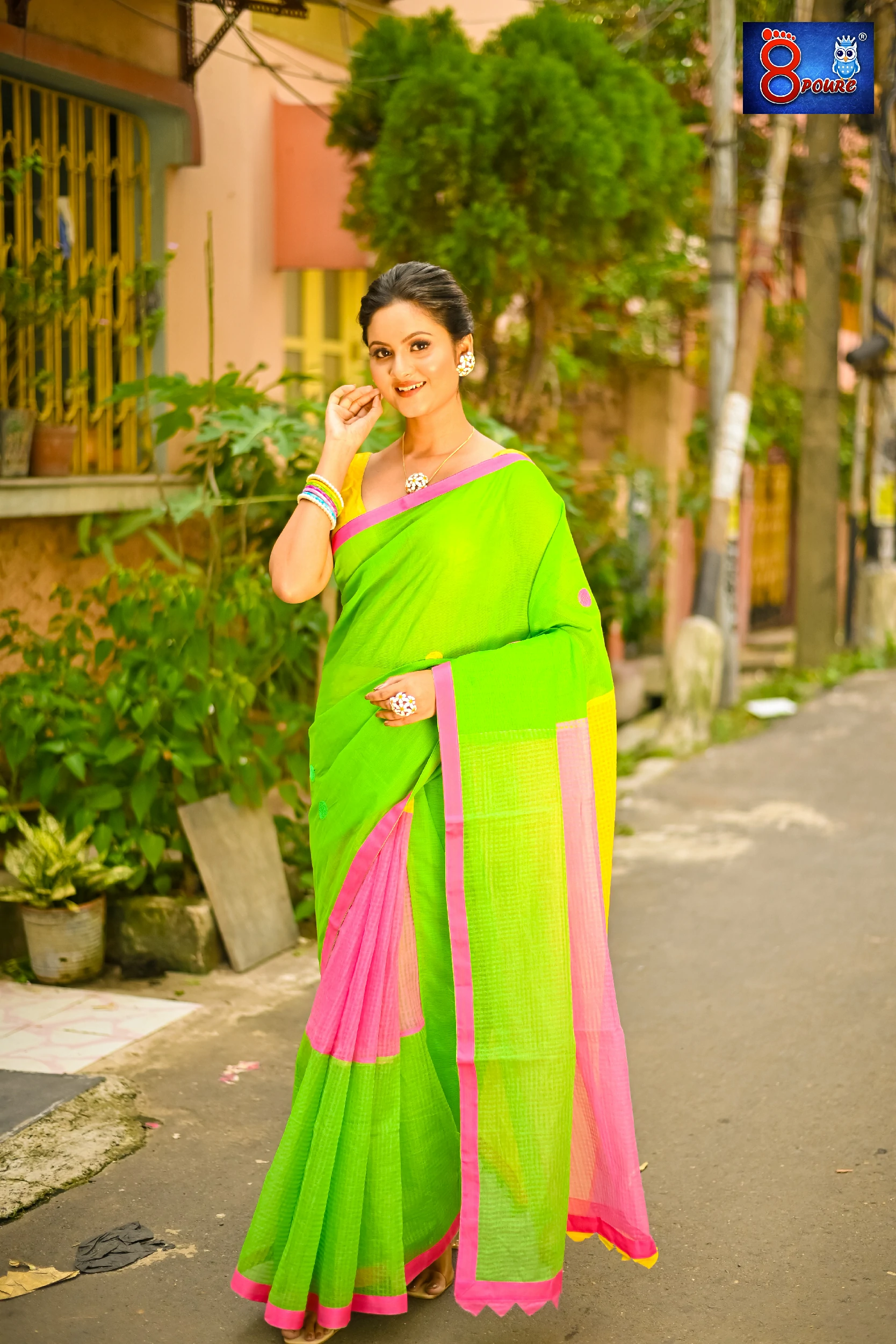 Pure Cotton Rong Milanti | Green  | RMT03