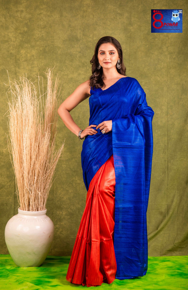 Organic Pure Ghicha Silk saree  | PEC 34