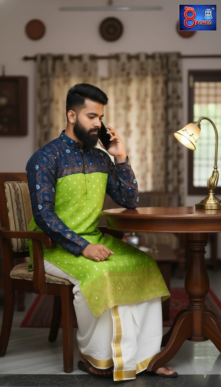 Pure Handloom Jamdani Men Kurta | MKJ 07