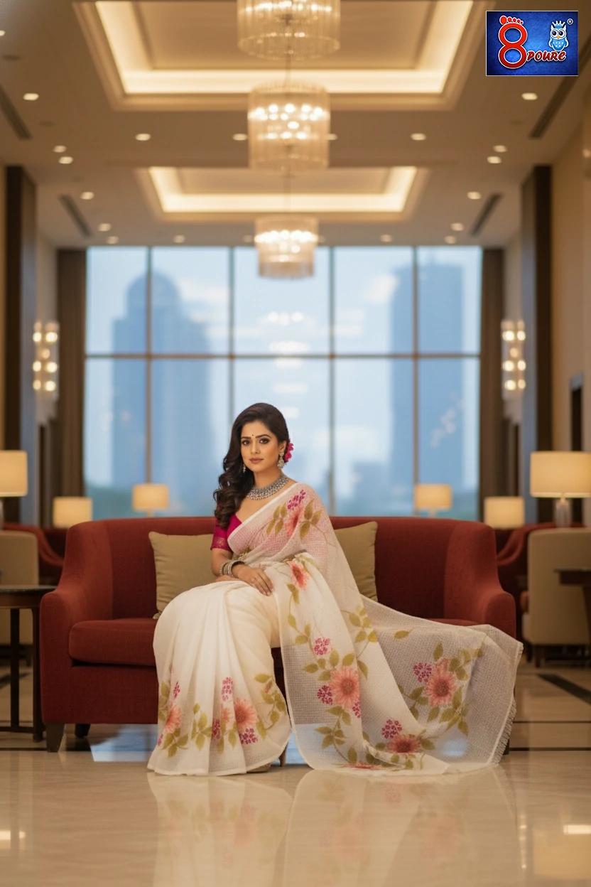 Pure Handloom Resham Handpainted Saree | COS 03