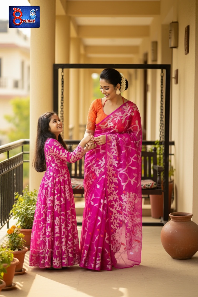 Baby Musline Dress| CCP 16 | Fuchsia Pink