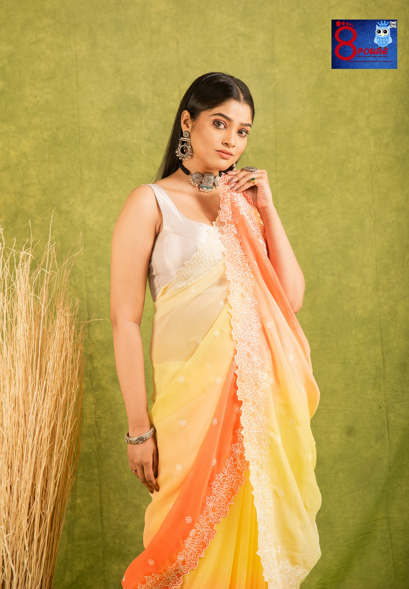 Georgette Embroidered Sarees | GEO 01