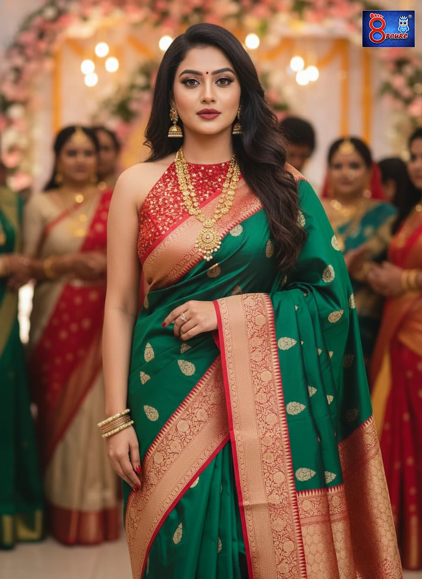 Handwoven Katan Silk Banaras | SL | BDS 23