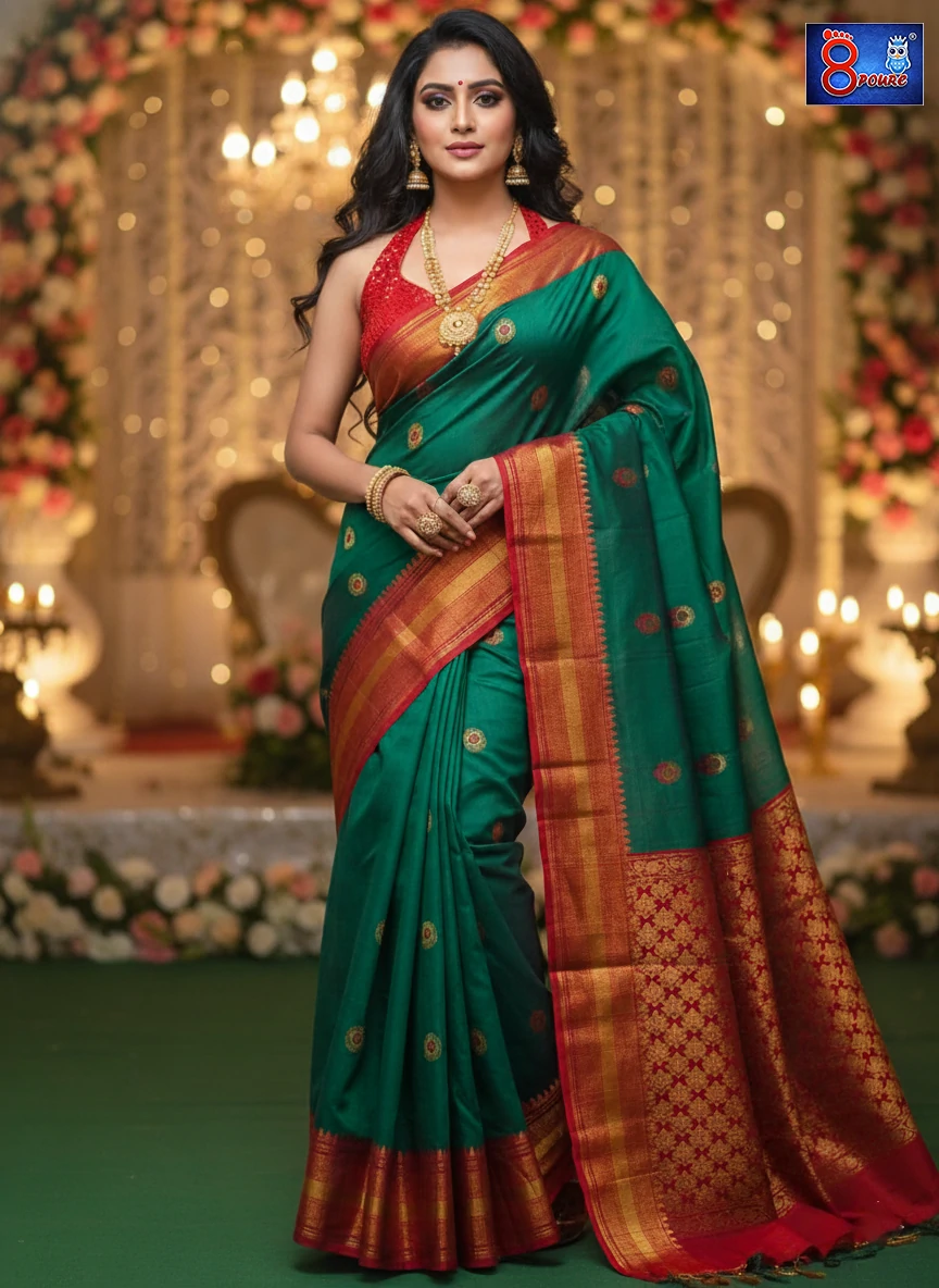 Handcrafted Authentic Banaras Dopian Silk | SL | BDS 12