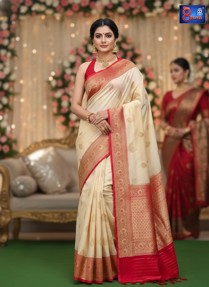 Handwoven Katan Silk Banaras | SL | BDS 25