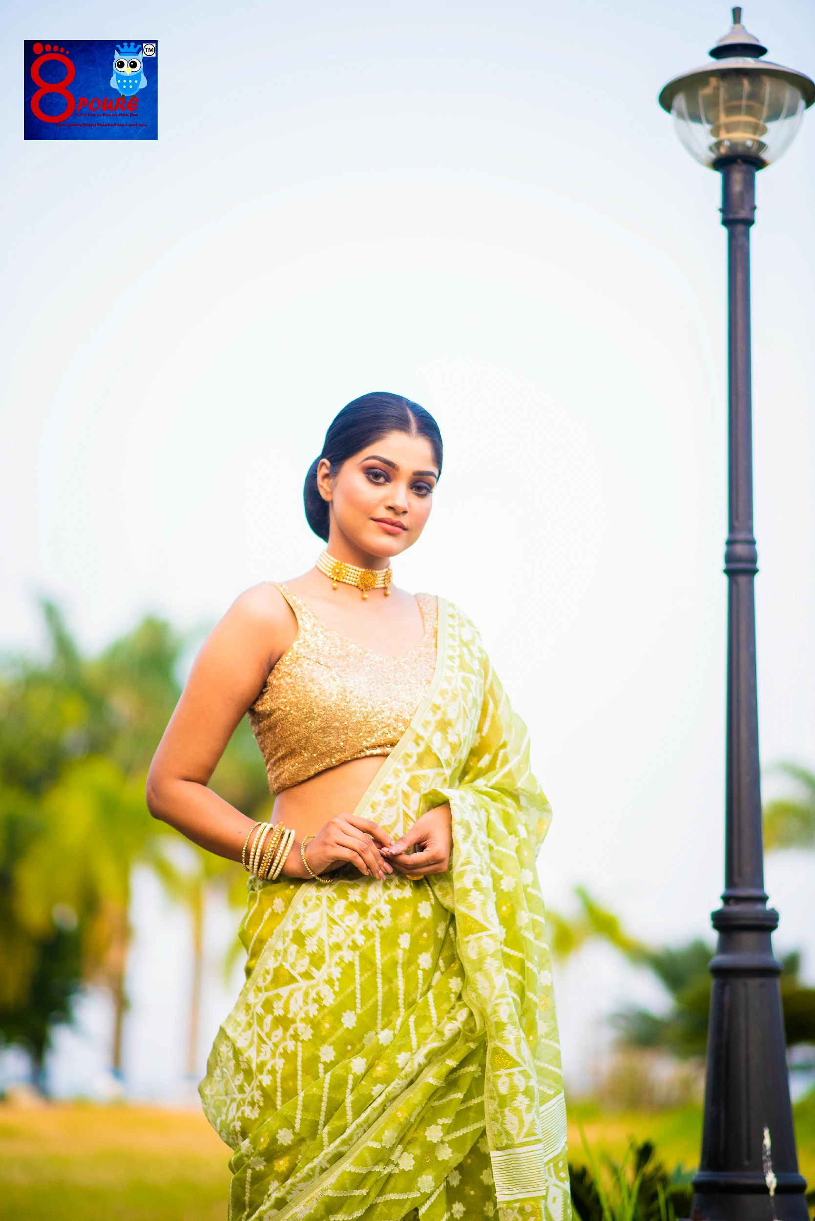Handloom Jamdani Saree | Green  | HJS 03