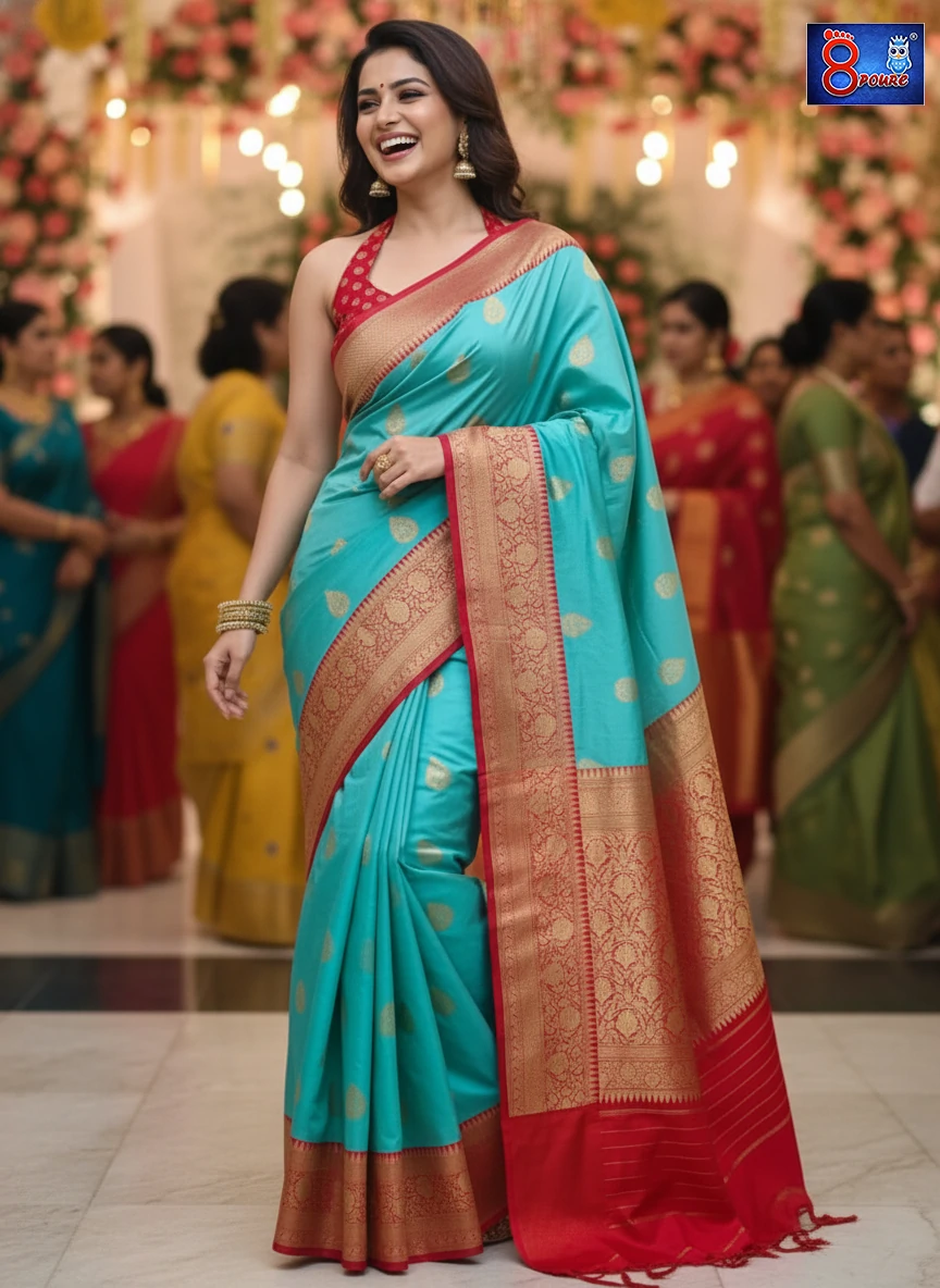 Handwoven Katan Silk Banaras | SL | BDS 17