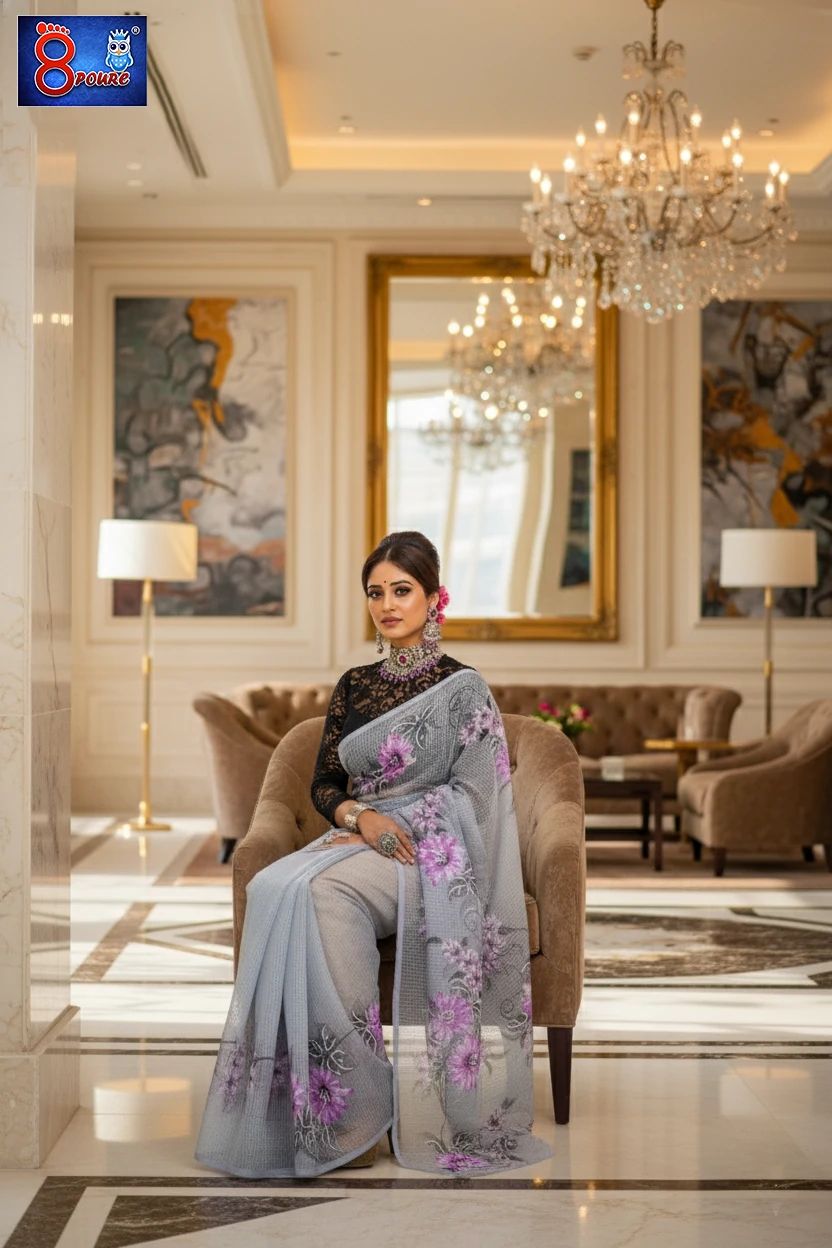 Pure Handloom Resham Handpainted Saree | COS 02