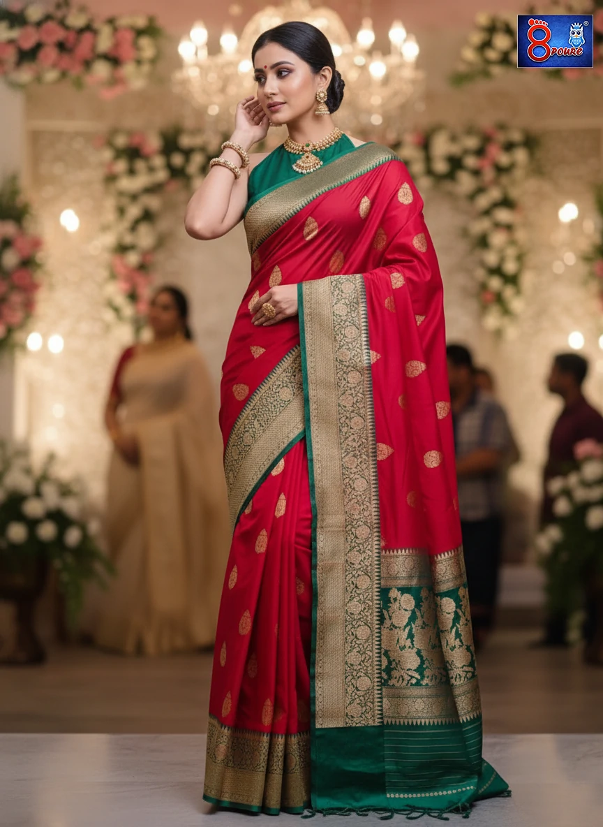 Handwoven Katan Silk Banaras | SL | BDS 18